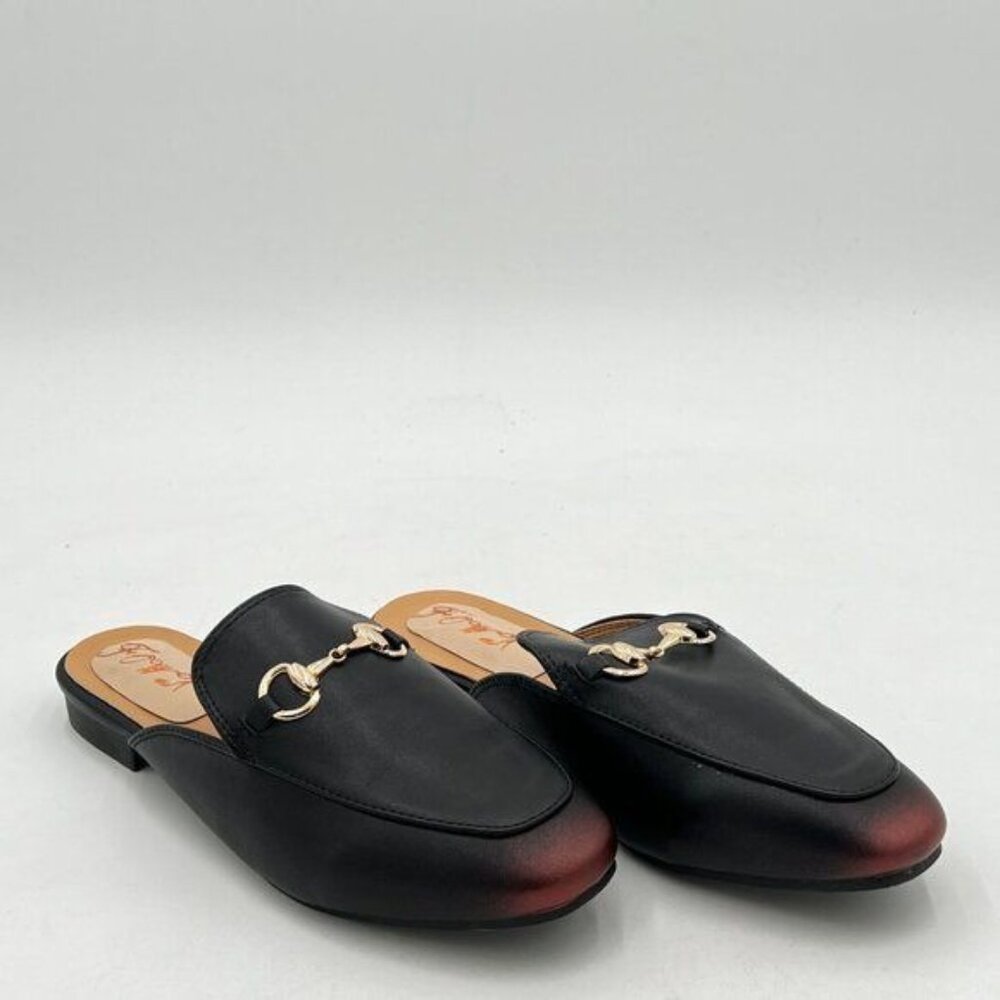 FOWT Black Mules for Women Round Toe Slip On Mules Comfortable Loafer Shoe - Picture 3 of 7